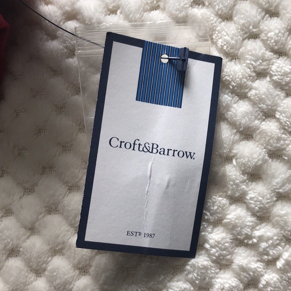 Croft&Barrow rumba red modern zone button down shirt Size Small Brand New SWT - Picture 6 of 9